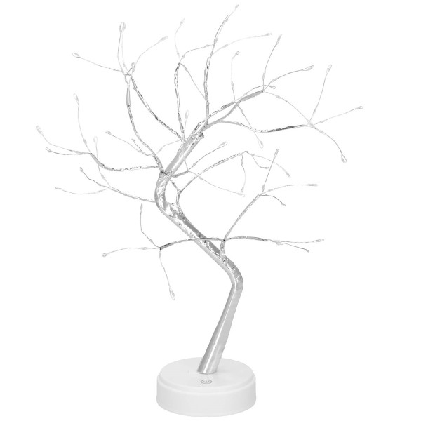 Drzewko dekoracyjne LED 90 diod zimna biała, 45 cm lampka