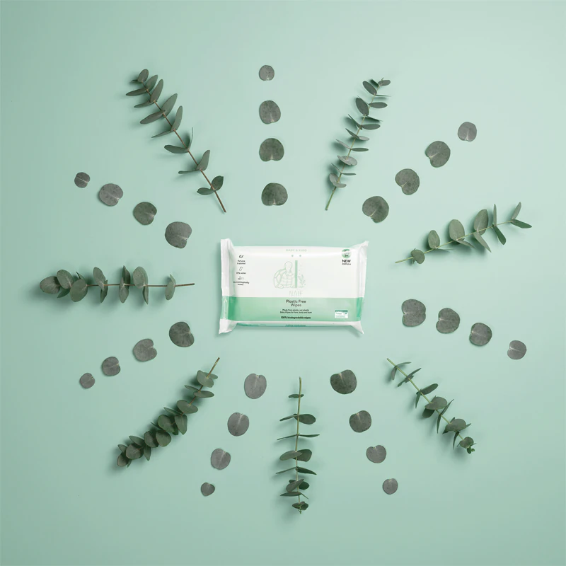 Vlhčené obrúsky Naif Baby & Kids Plastic Free Wipes pre bábätká od narodenia