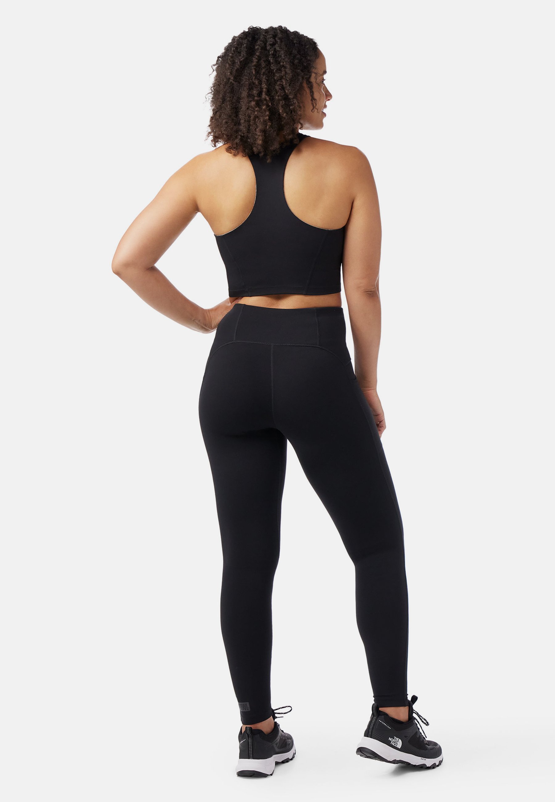 Soutien-gorge de sport Smartwool ACTIVE CROP - Maintien moyen - Noir