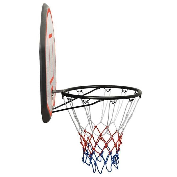 Tabellone da basket vidaXL nero 90x60x2 cm in polietilene, canestro da basket, tabellone 93666