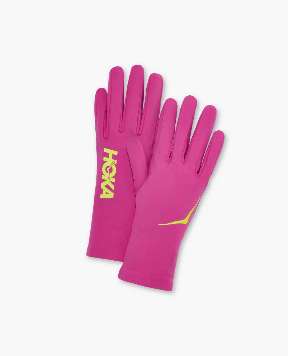 HOKA Gants de course Airolite Fuchsia