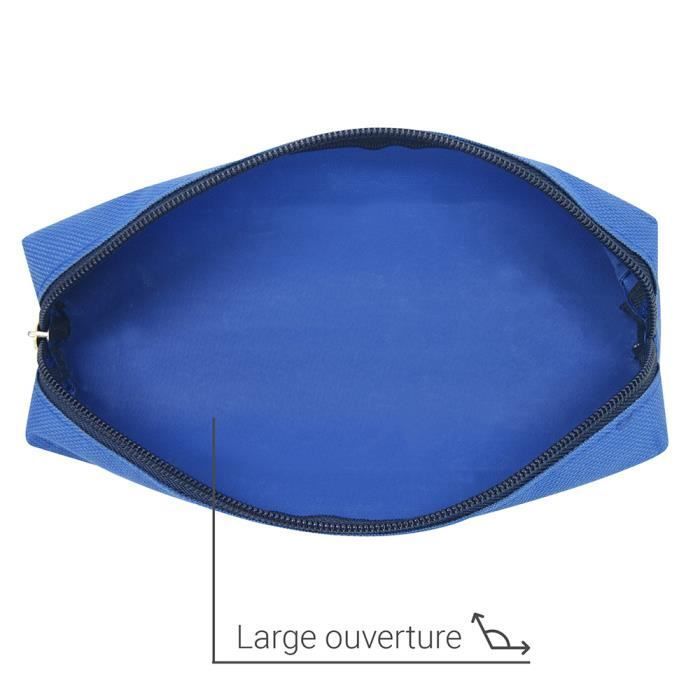 Trousse à crayons - WAYTEX - Petit format rectangulaire 21x4x4 cm - Bleu