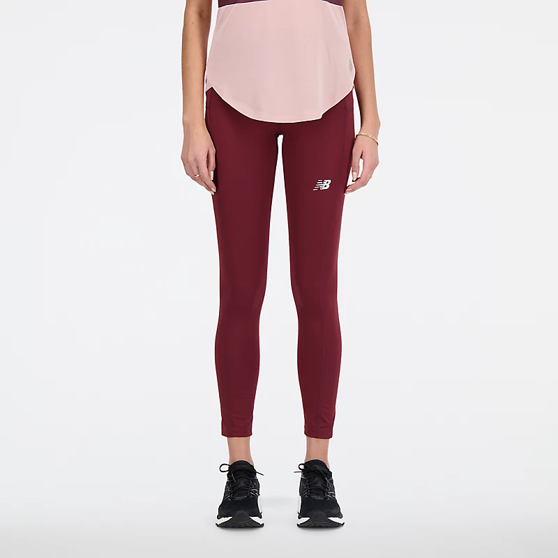 Damskie legginsy Accelerate Pacer - NB BURGUNDY