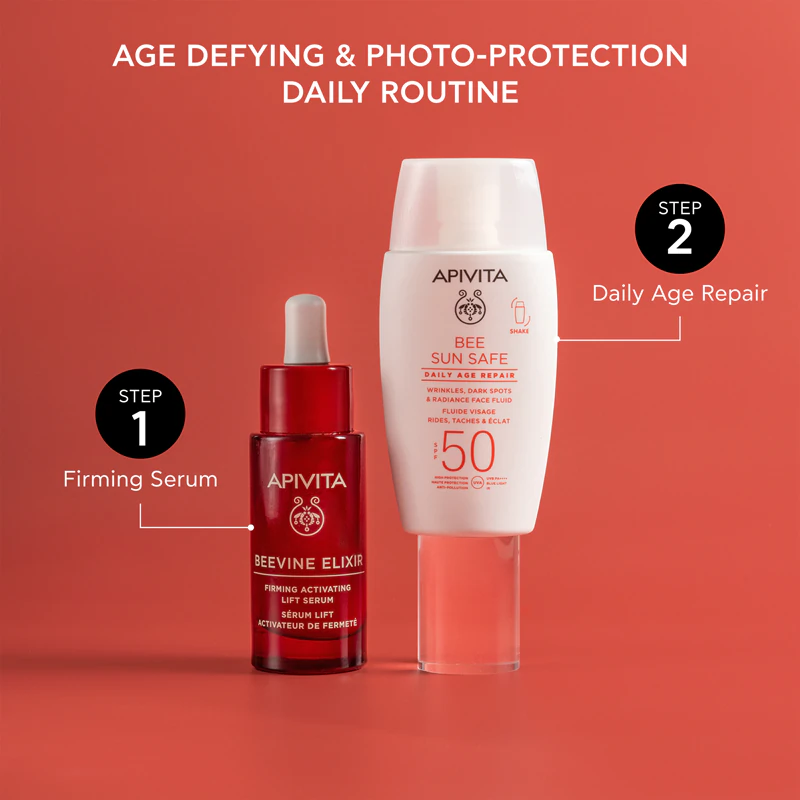 Apivita Bee Sun Safe Daily Age Repair Fluid SPF50 ochranný fluid proti vráskam SPF 50