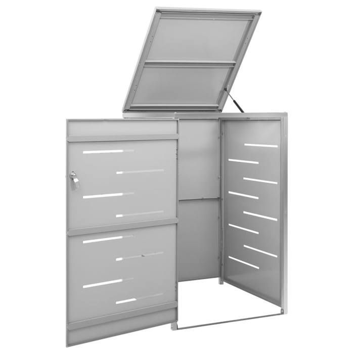 14247852 & Cobertizo para contenedores - caseta para contenedores 69x77,5x112,5 cm Acero inoxidable