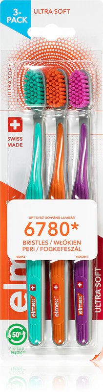 Elmex Swiss Made -valmisteiset erittäin pehmeät hammasharjat