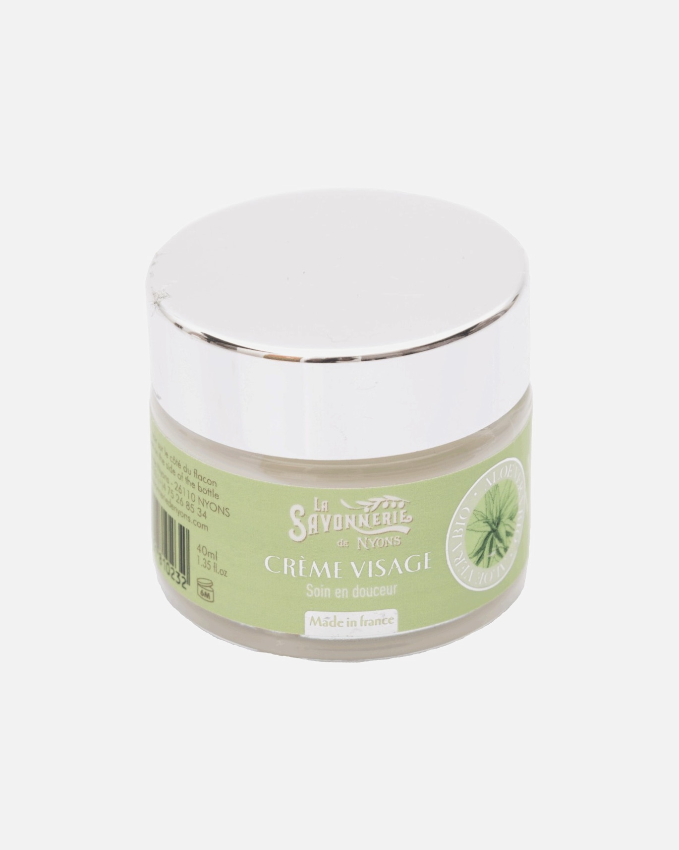 La Savonnerie de Nyons Crème Visage à l'Aloe Vera BIO 40ml