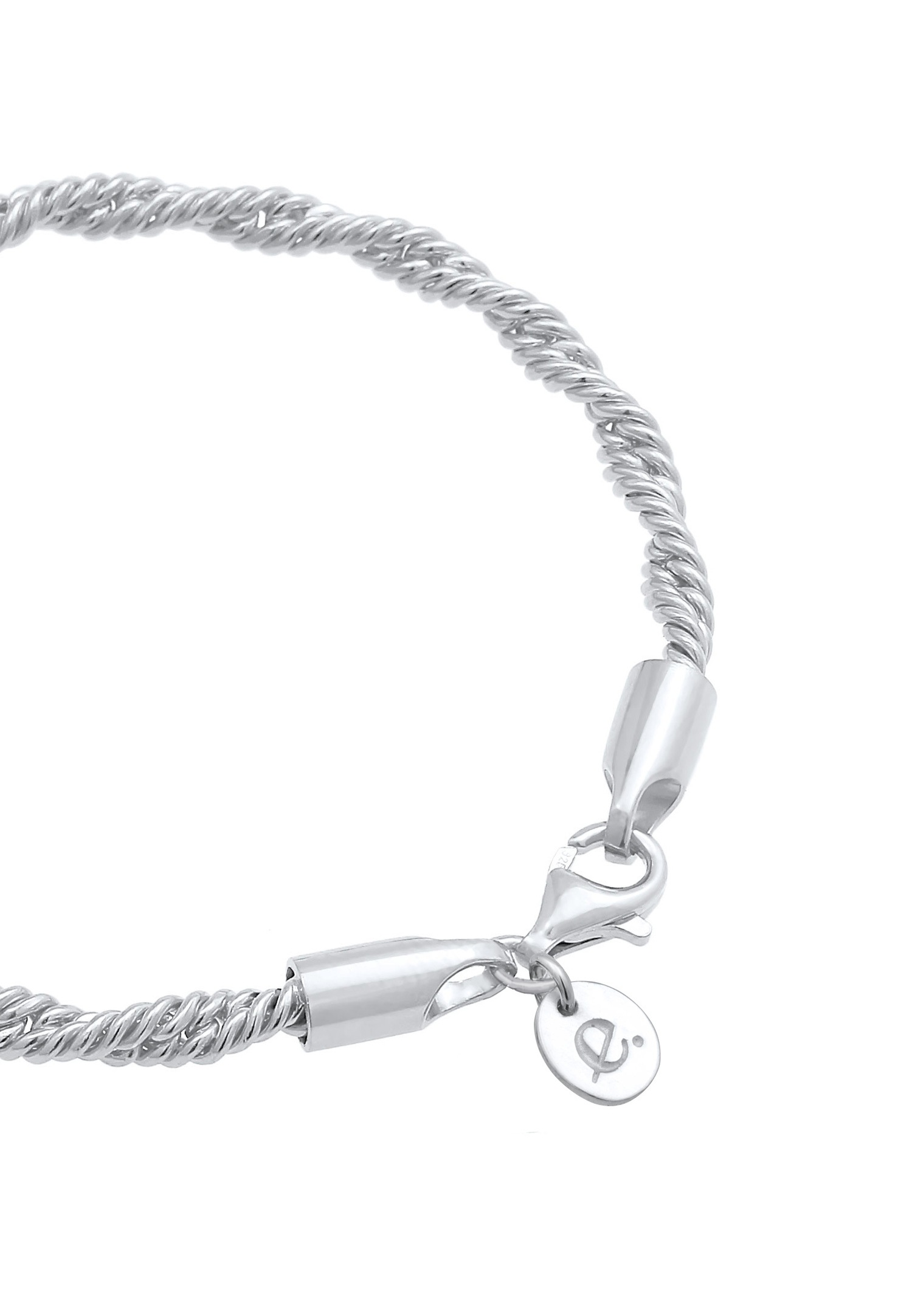 Elli PREMIUM Cordon dame torsadé Élégant de base en argent sterling 925