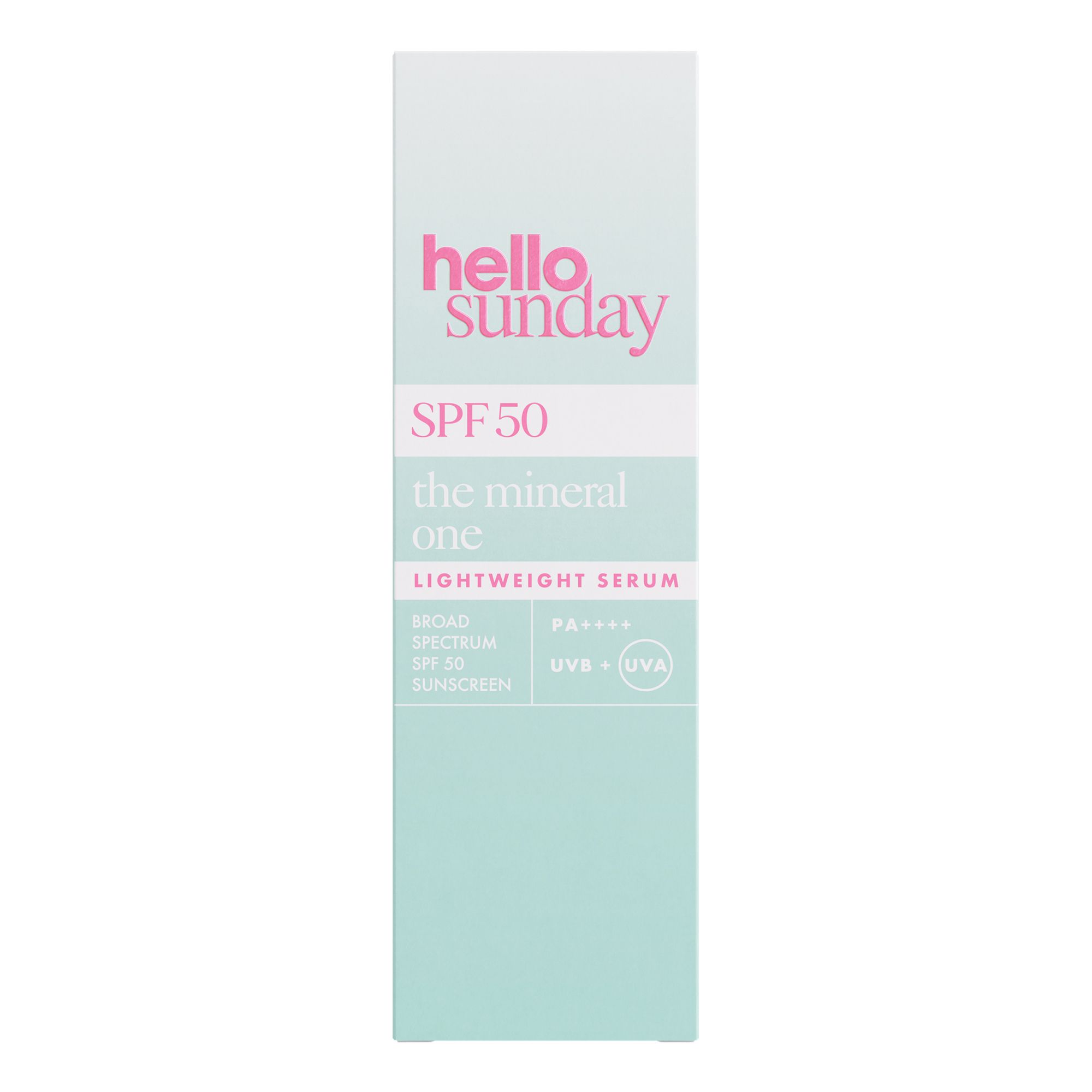 „The Mineral One SPF 50“ drėkinamasis serumas su hialurono rūgštimi Veido apsauga