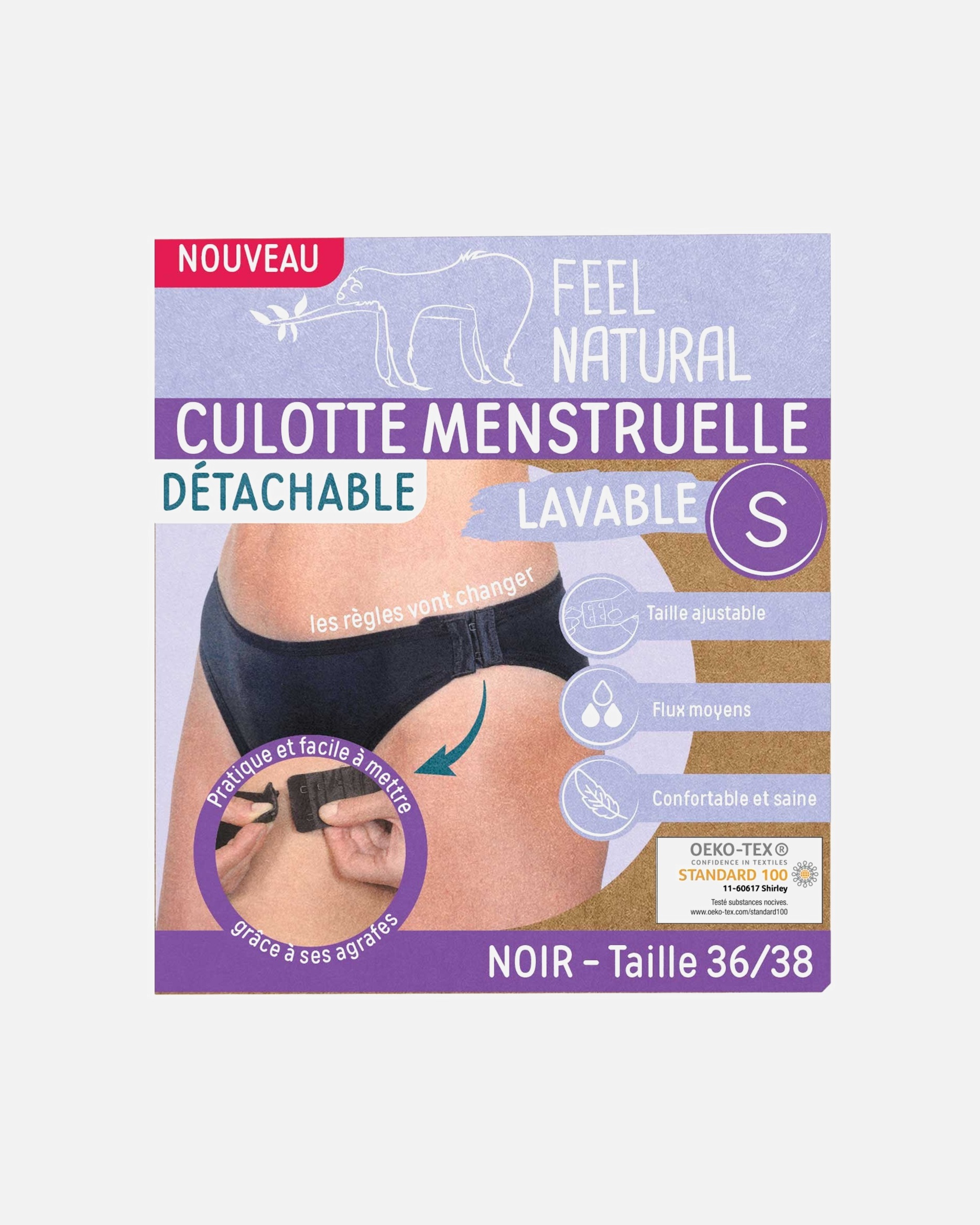 Feel Natural Culotte menstruelle détachable