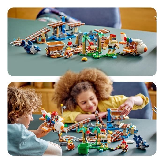 LEGO® Super Mario 71425 Ensemble d'Extension Course de Chariot de Mine de Diddy Kong, à Combiner avec Pack de Démarrage