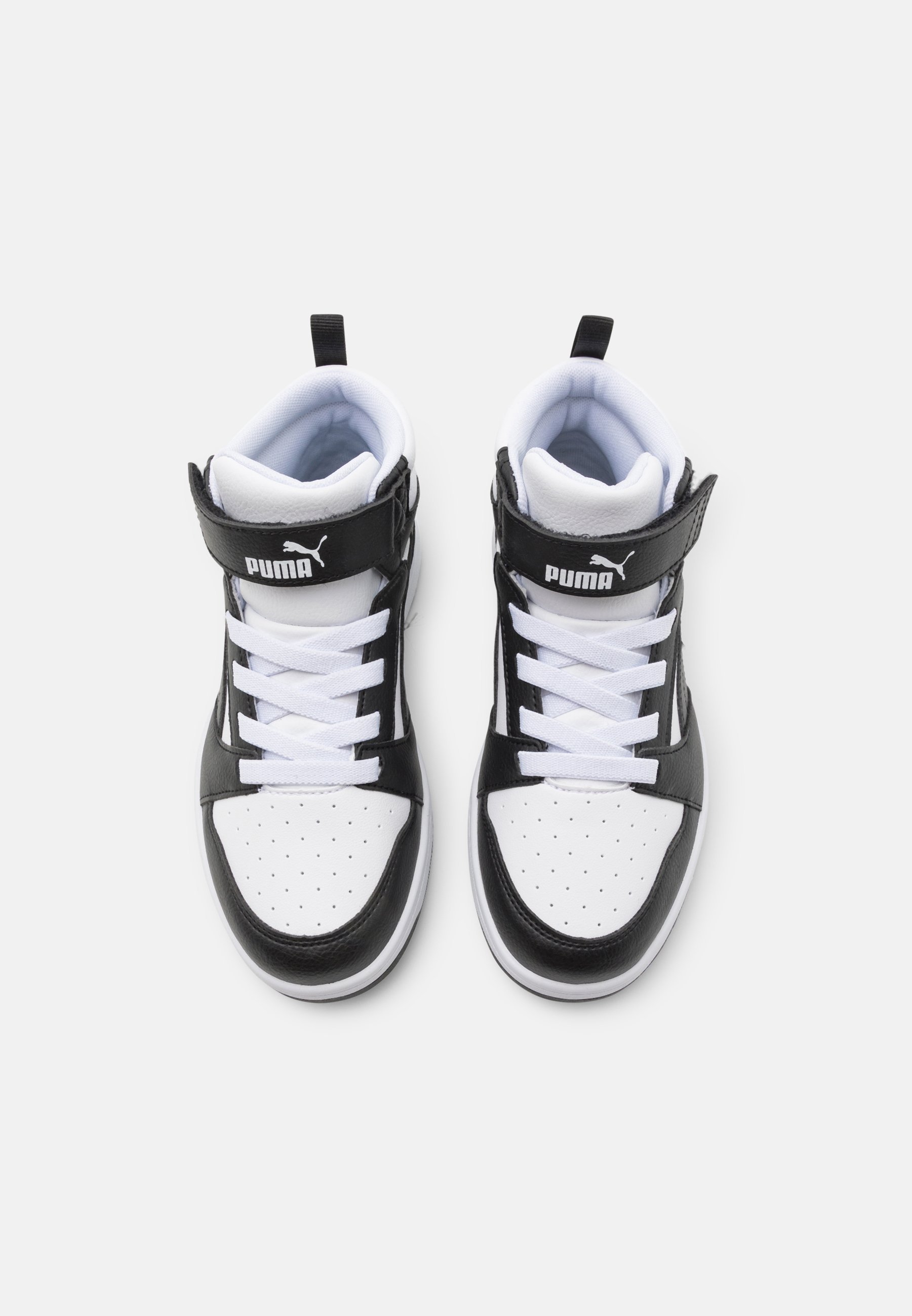 Puma REBOUND V6 MID UNISEXE - Baskets montantes - blanc/noir/gris anthracite