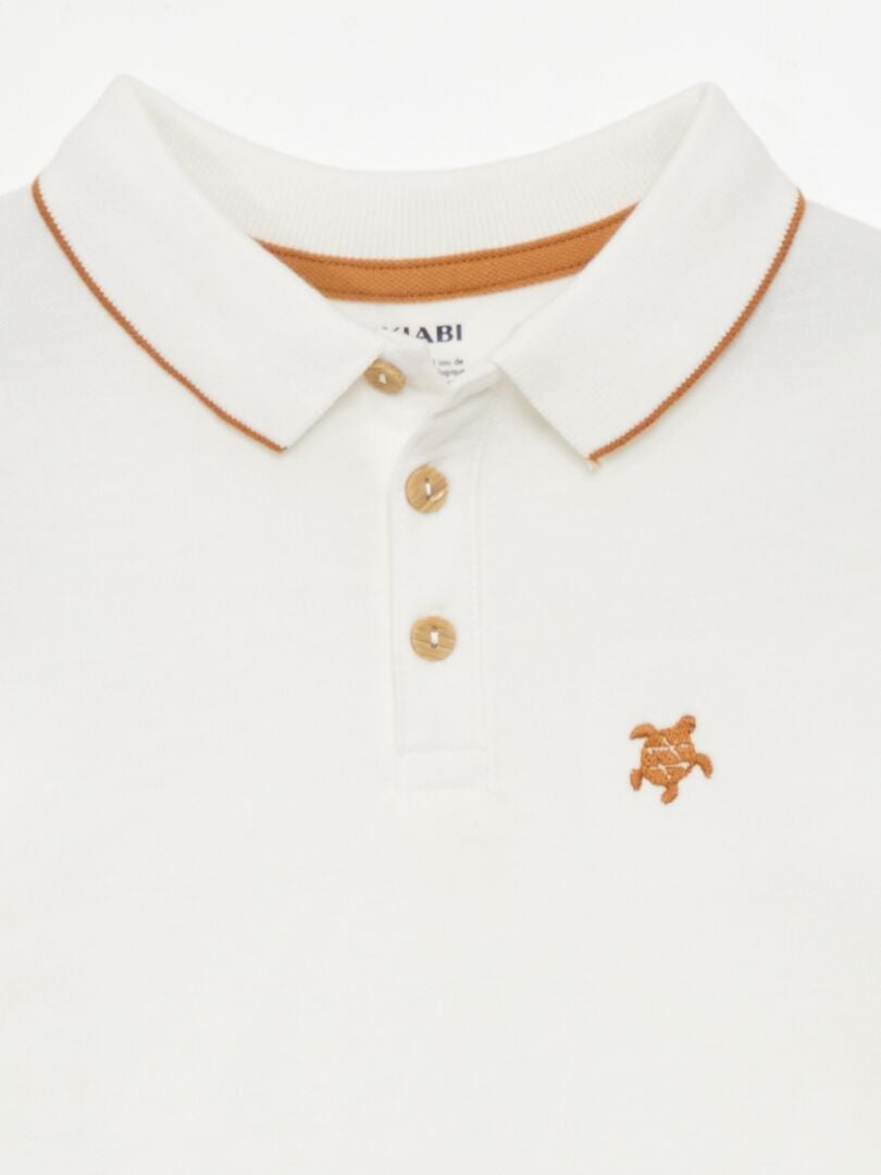 Polo shirt met korte mouwen - WIT