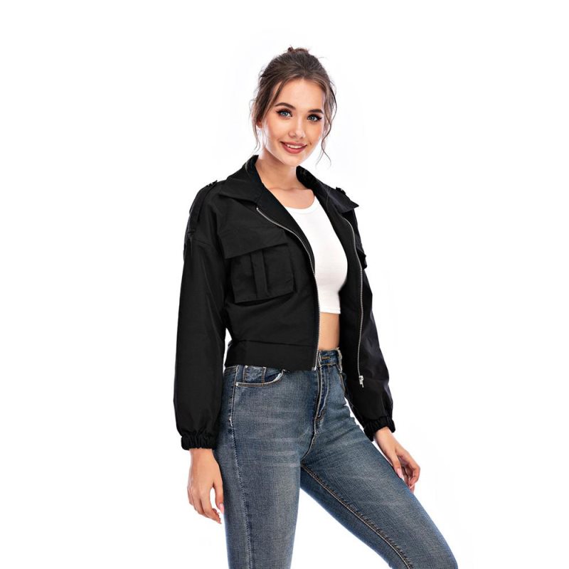Automne/hiver, collection femme, best-seller, sac 3D style explosion, veste courte à manches longues, tout assorti