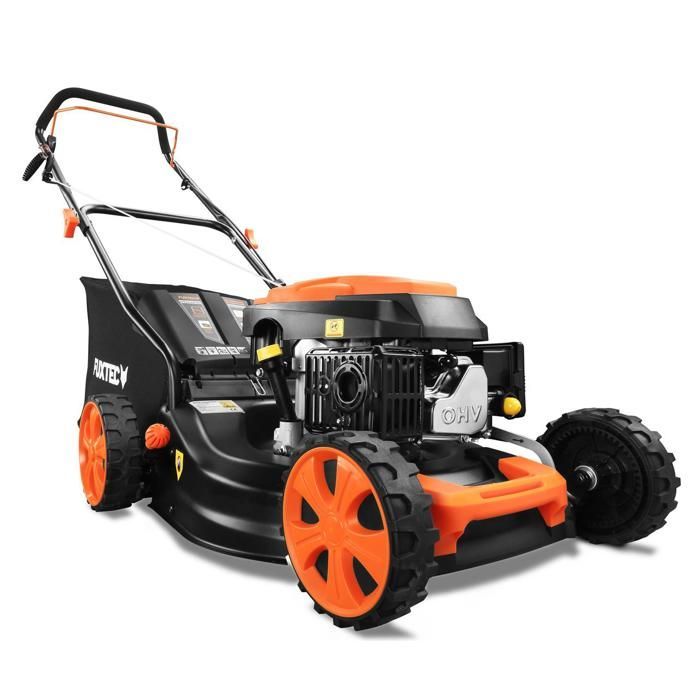 Rasaerba a benzina FUXTEC 146cc 46cm – a spinta, sacco di raccolta erba 50L – Modello FX-RM4646ECO 3.5 HP