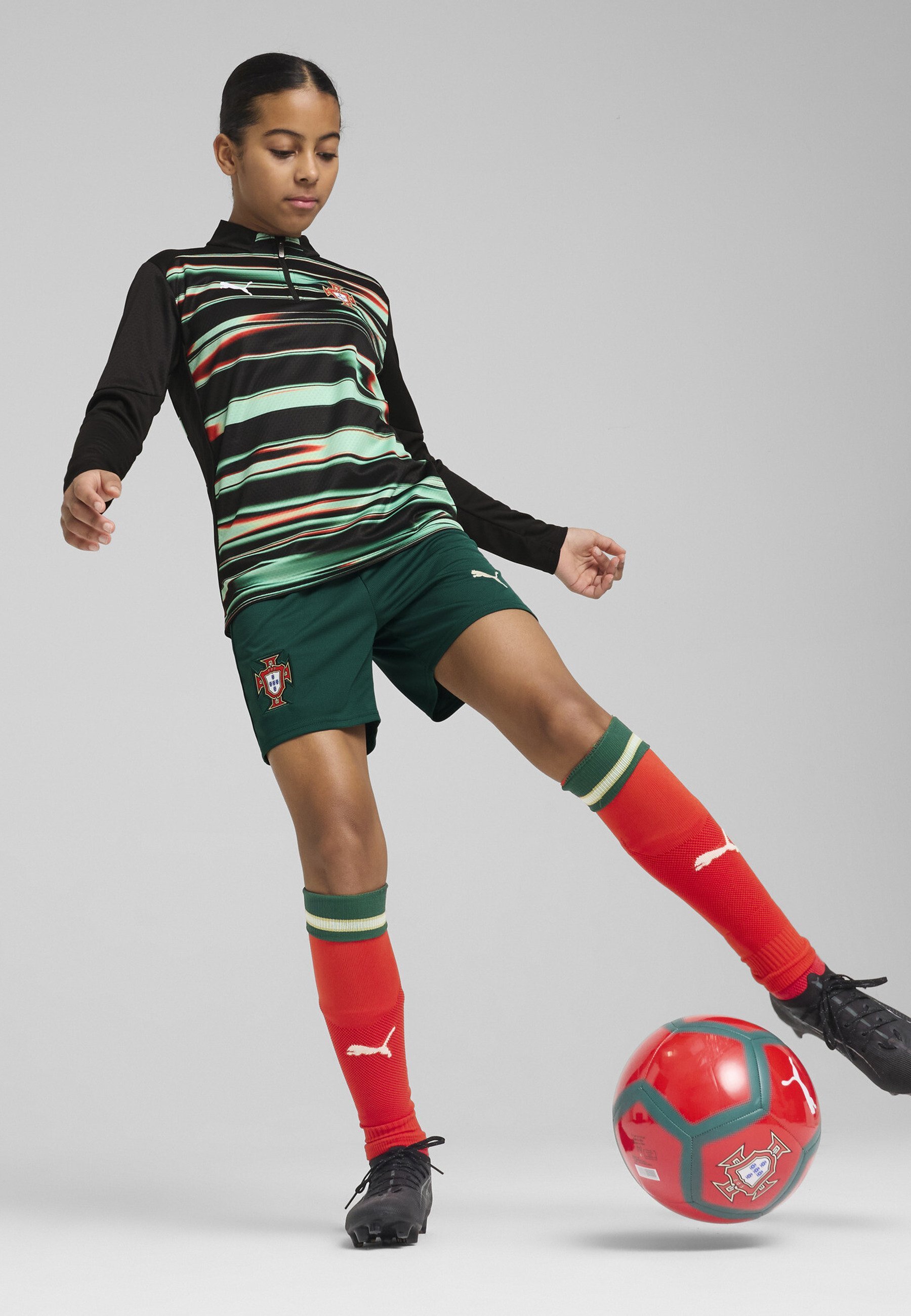 Puma PORTUGAL PRE-MATCH - Kleding van het nationale team - zwart-wit