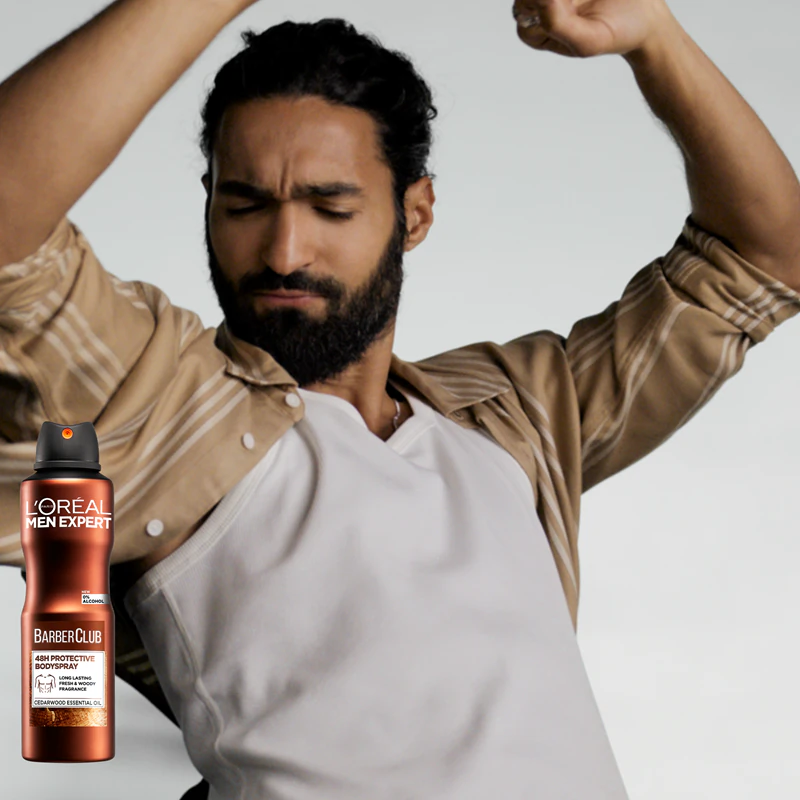 L'Oréal Paris Men Expert Barber Club Verfrissende Deodorant Spray voor Mannen