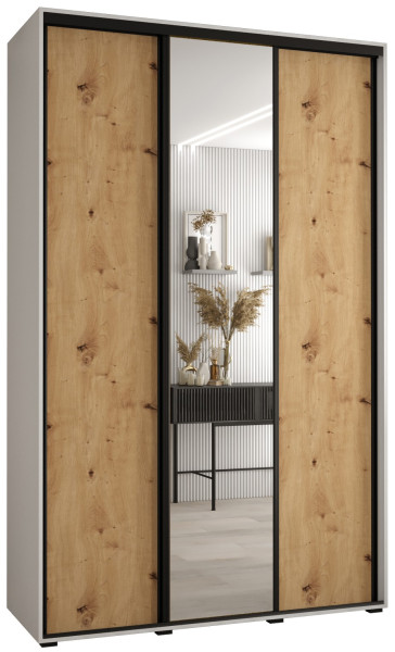 Szafa przesuwna 45 Cannes 3 150 biały artisan czarny