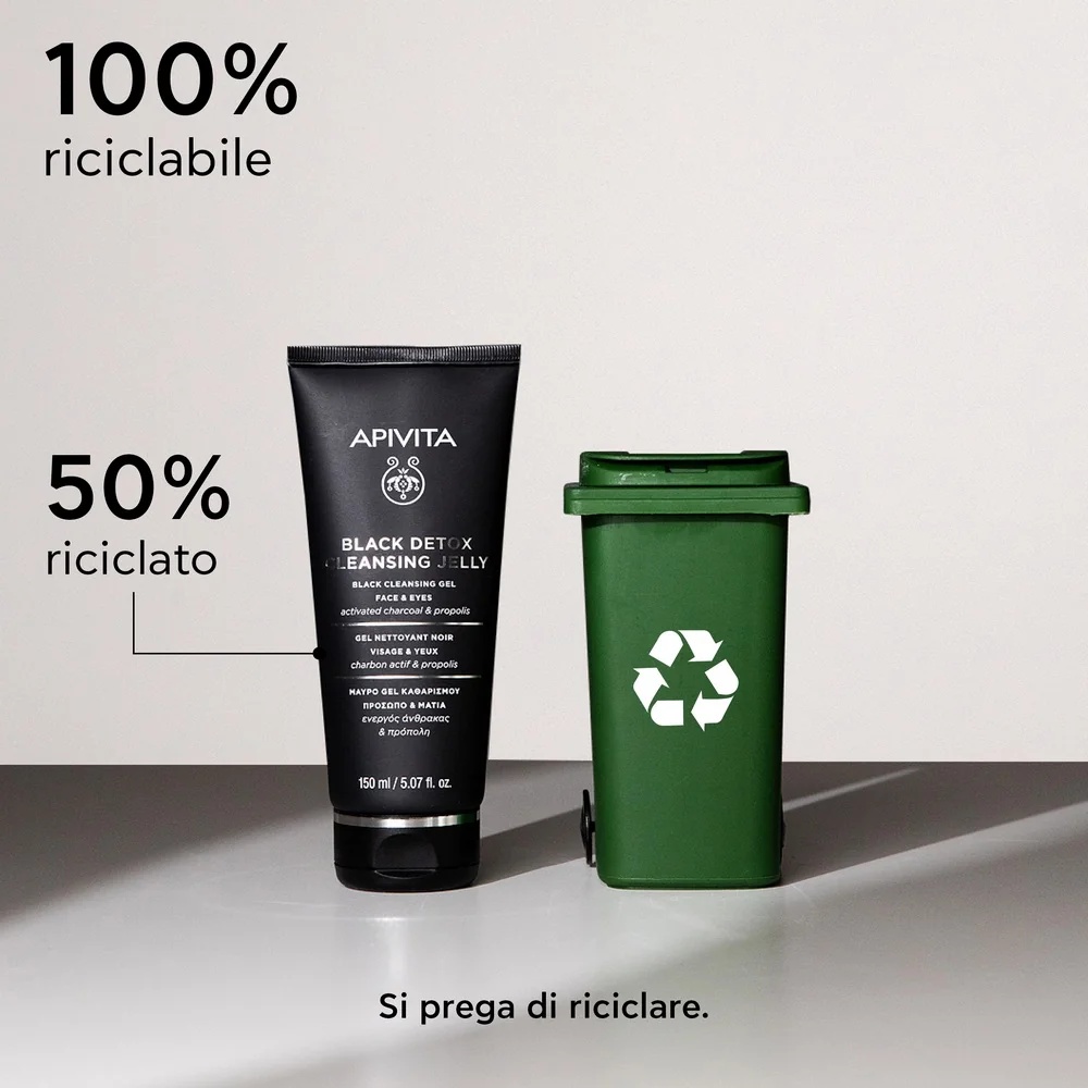 APIVITA Apivita Black Detox puhastusgeel 150 ml/20 puhastusgeeli