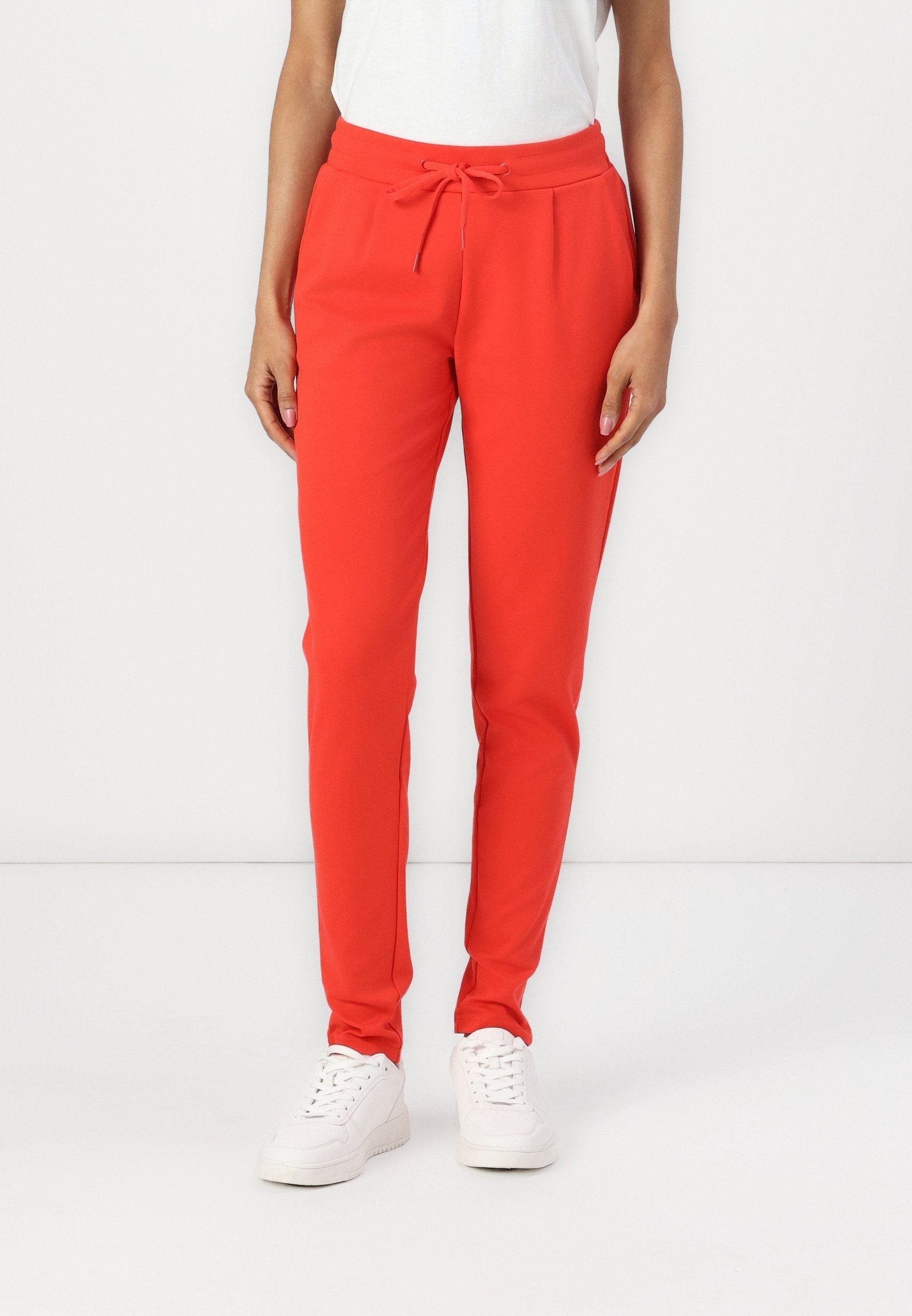 ICHI trainingsbroek - gemêleerd rood