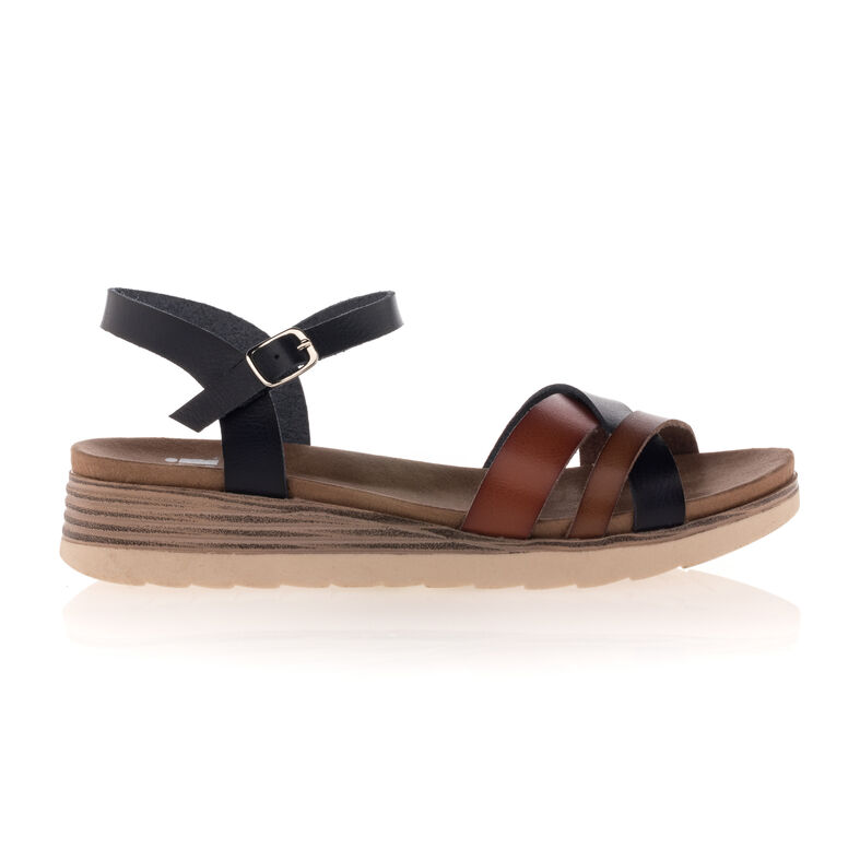 Svarte sandaler / sko med åpen tå til dame