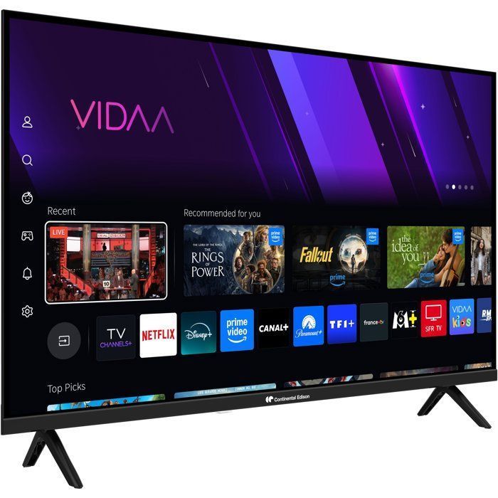 CONTINENTAL EDISON - CELED32SVHD26B6 - TV LED HD da 32'' (80 cm) - SMART VIDEO - 2xHDMI - 2xUSB