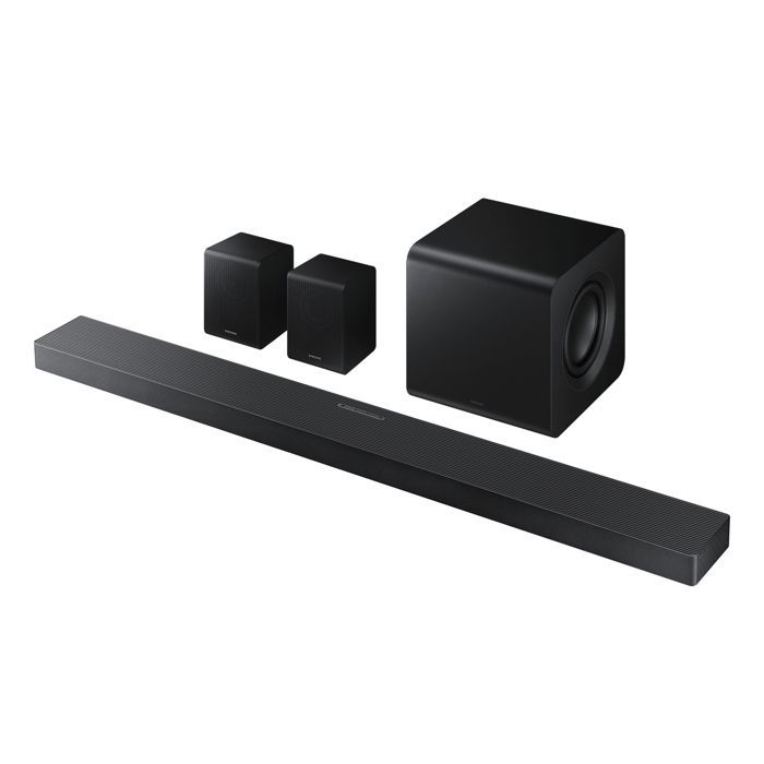 Soundbar Samsung HW-QS760F 5.1.2 Dolby Atmos DTS:X Wi-Fi Bluetooth 5.3 HDMI 4K Subwoofer wireless e audio surround