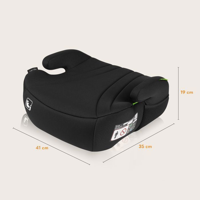 Siège auto rehausseur ceinturé LIONELO Luuk i-Size - 125-150cm - Groupe 3 - Noir