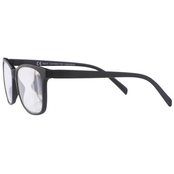Kruidvat +2.0 Läsglasögon med bredare passform och gummiliknande bågar<br>svart
