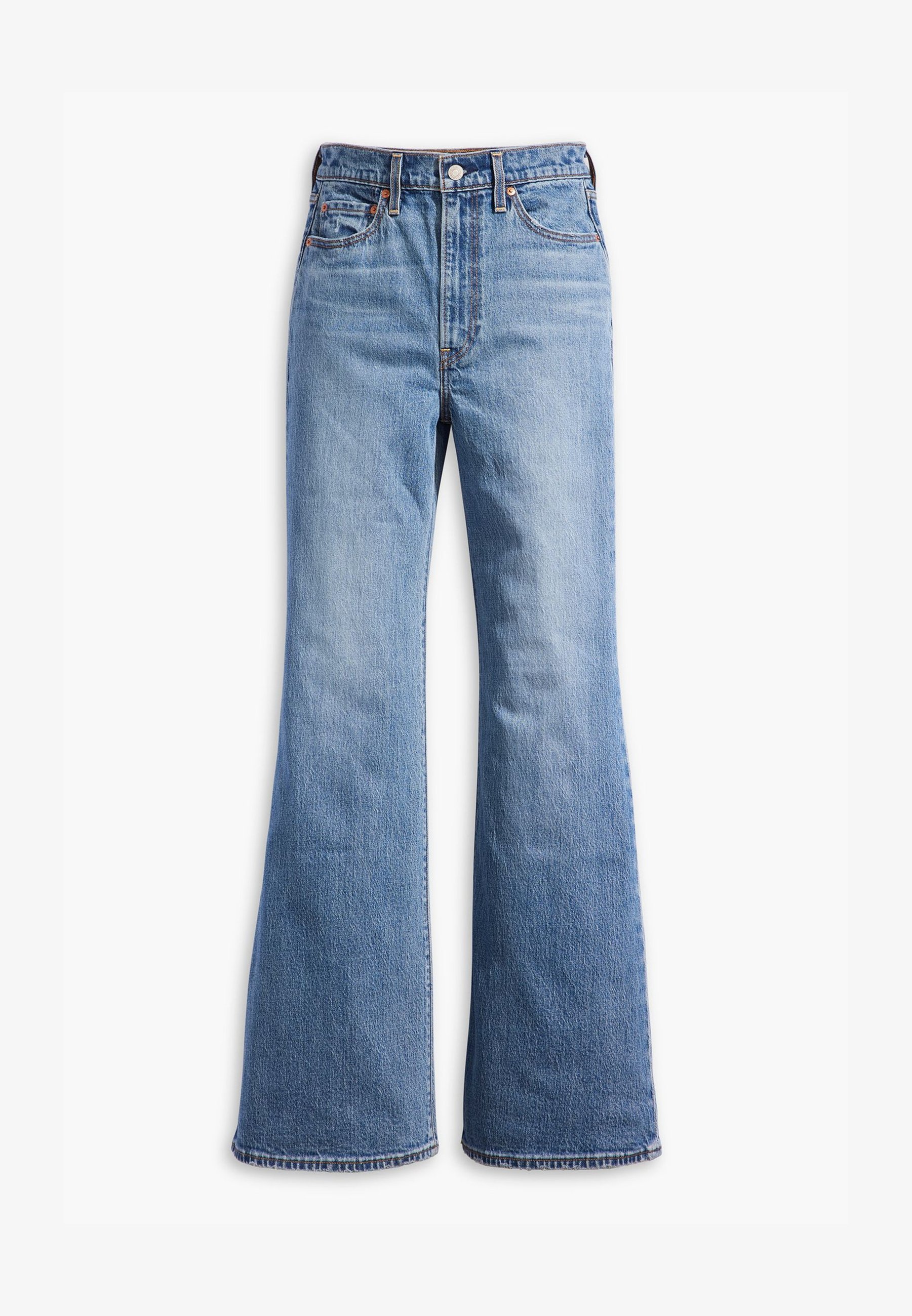 Levi's® RIBCAGE BELLS - Flared Jeans - blauwe denim