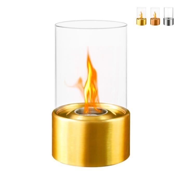 Chimenea de bioetanol de sobremesa para interior/exterior Marsiglia - Oro