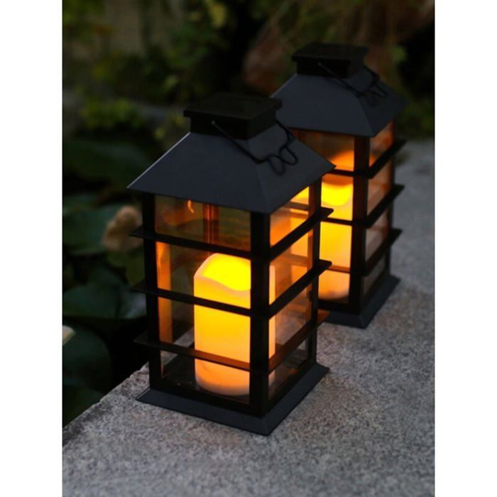 Farol solar para exteriores, luz de jardín, lámpara colgante impermeable para balcón, jardín, patio y decoración de exteriores.