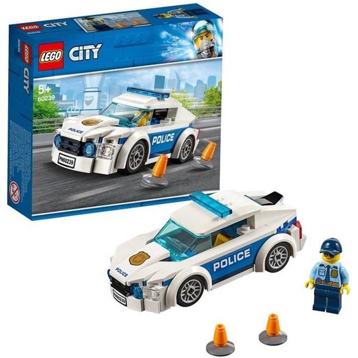 LEGO® City 60239 Police Patrol Car, Vehicle Set, Toy for Children Ages 5 and Up