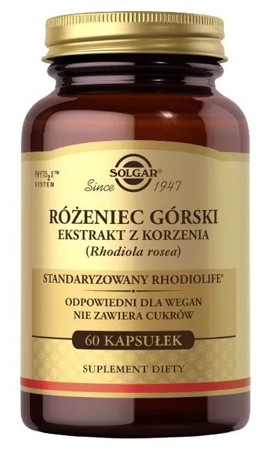 Solgar Rhodiola Różeniec górski kapsułki