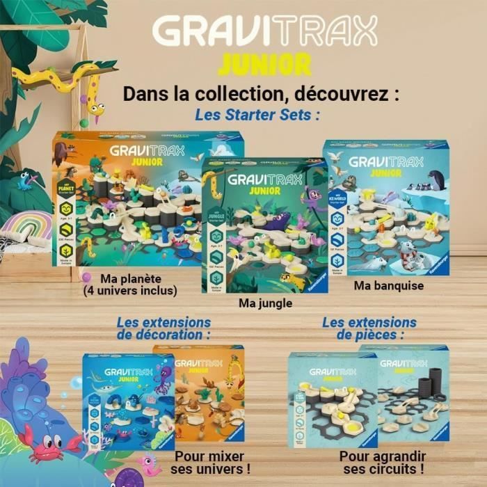 Gravitrax Junior - My Desert 33-Piece Expansion Set - Marble Run - Creative Construction Game - Ravensburger - Ages 3+