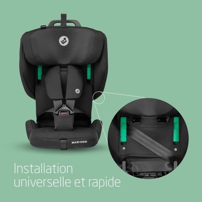 Siège auto réhausseur pliable MAXI-COSI Nomad Plus - Noir - Groupe 1 - I-size - Harnais 5 points