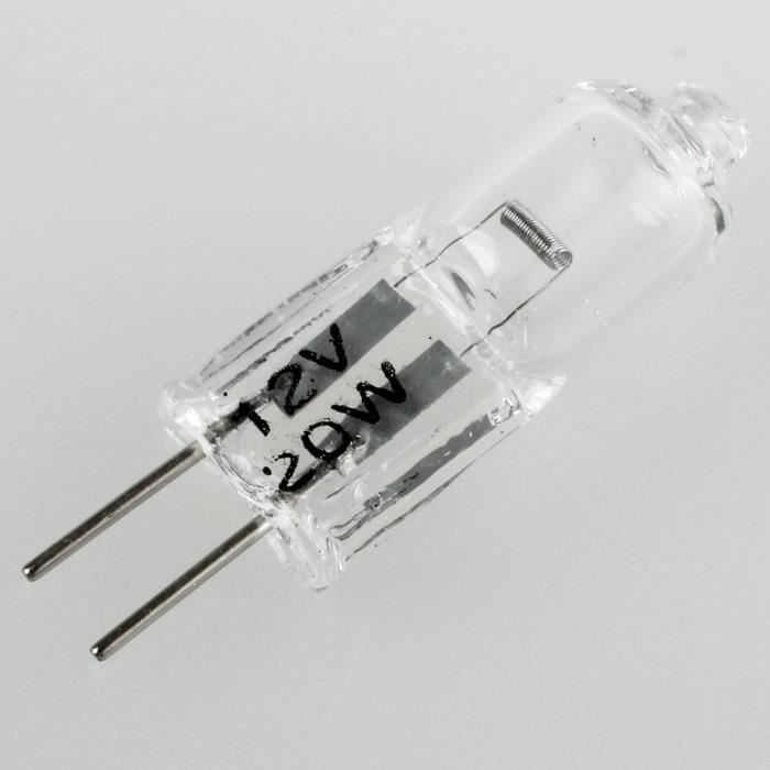 bombillas halógenas transparentes G4 de 20 W y 12 V