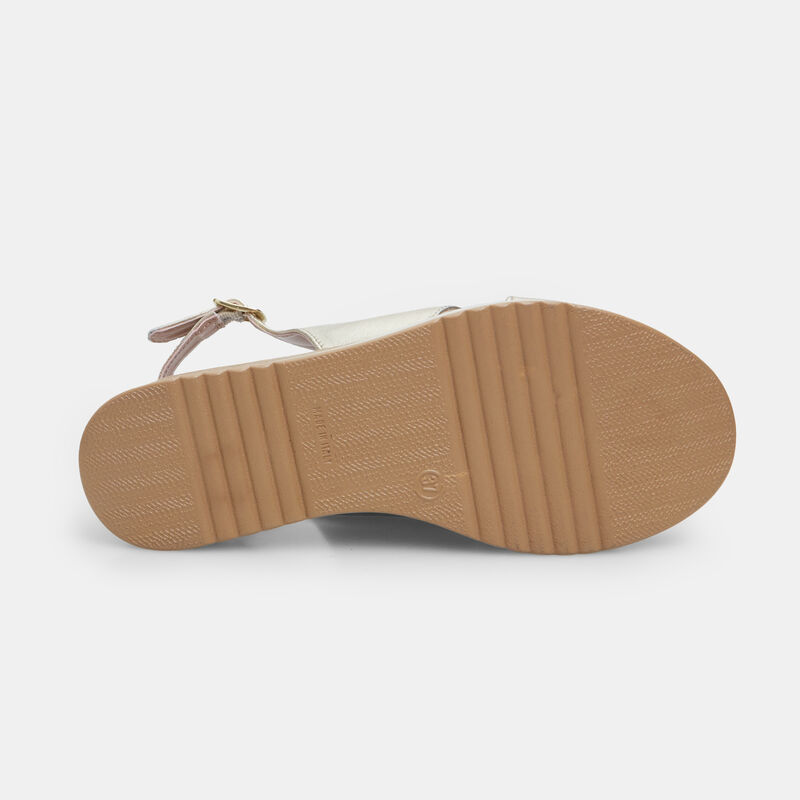 BATA Damsandaler i Läder med 5 cm Platåsula