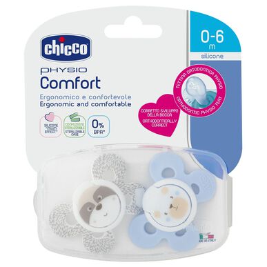 Chicco Physio Comfort dudlíky 0-6m 2 ks 2 ks