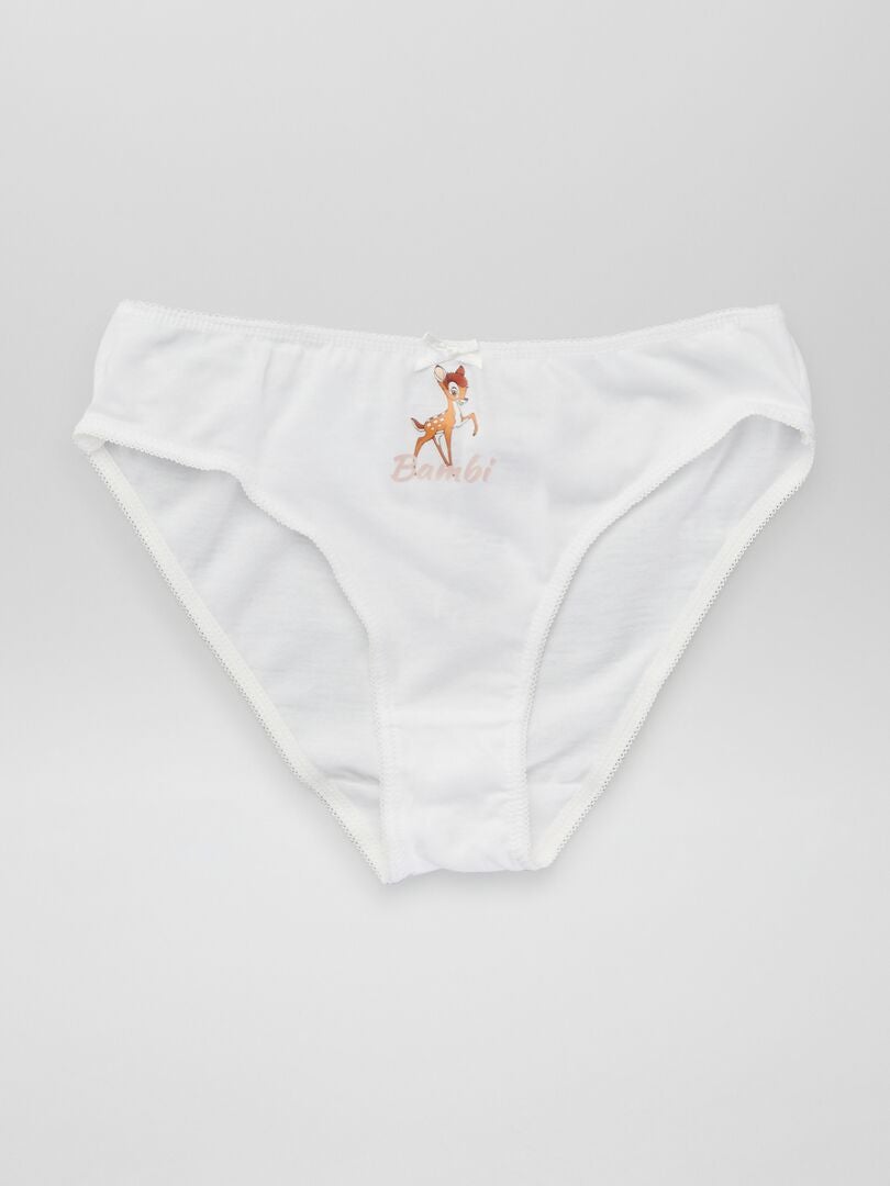 Conjunto de 4 calzoncillos 'Bambi' - BLANCOS