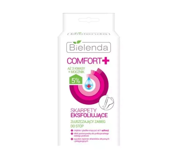 Bielenda Comfort  skarpety eksfoliujące do stóp 2 x 20 ml