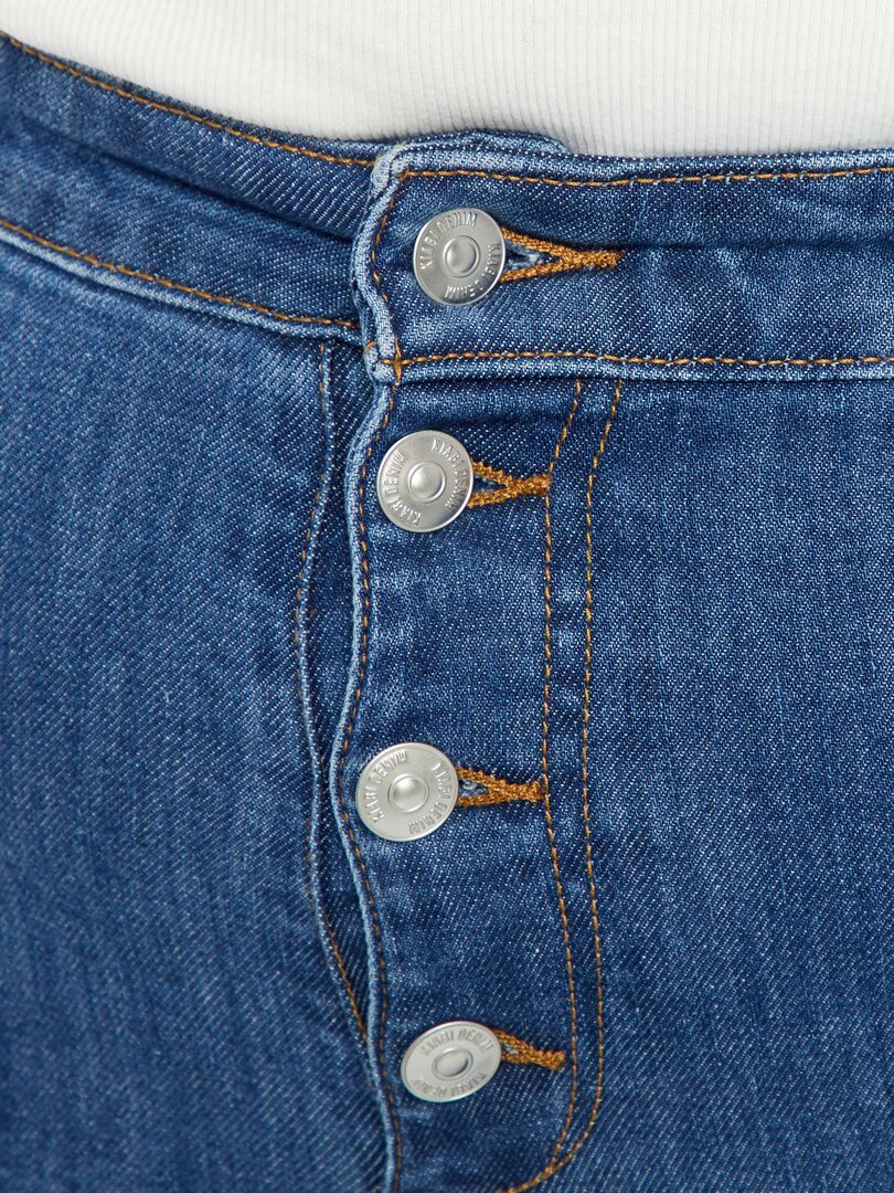 Spodnie Skinny Stretch - 5 kieszeni - L30 - NIEBIESKIE