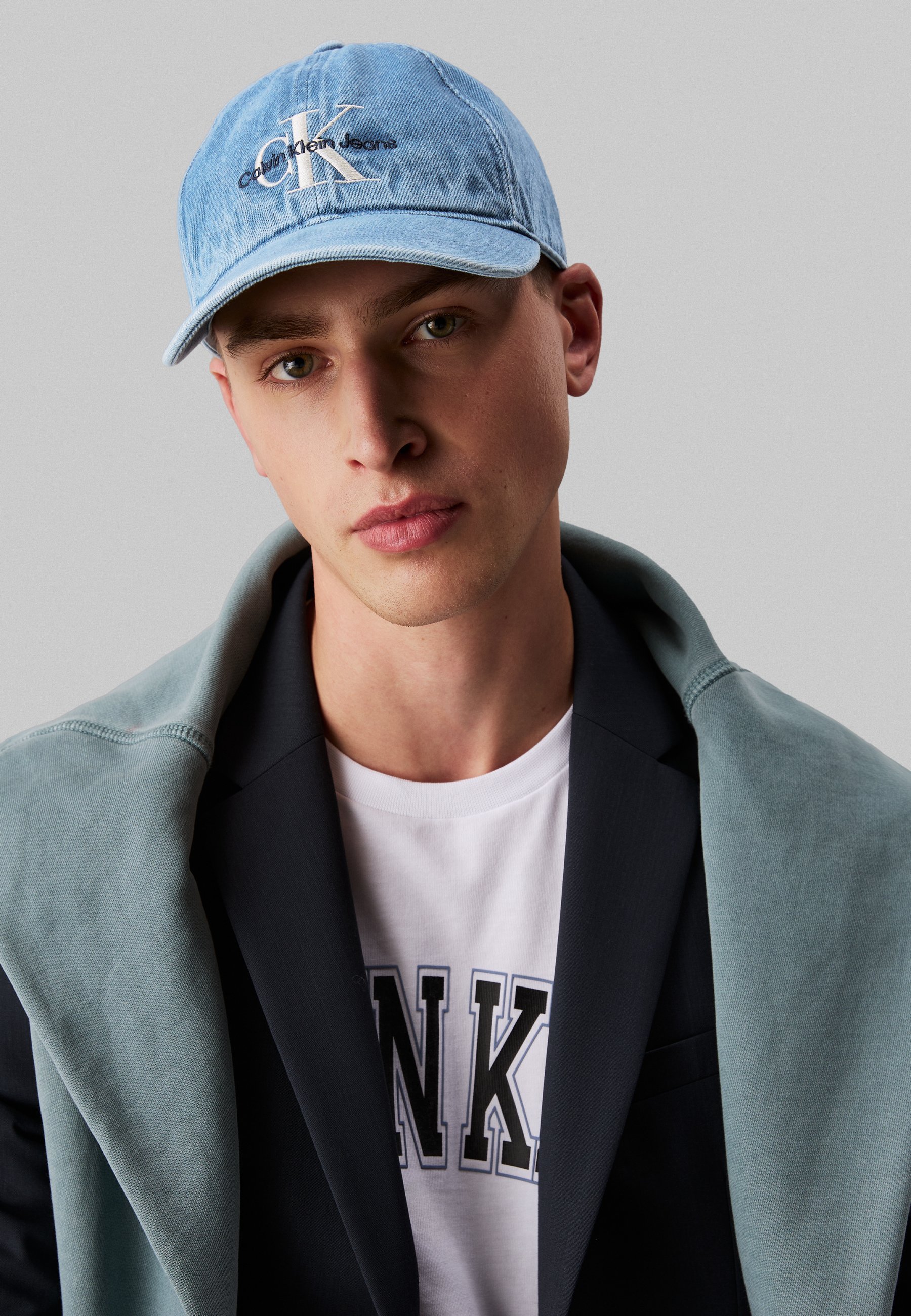 Casquette unisexe Calvin Klein en denim vintage