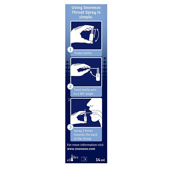 Spray pentru gât Snoreeze 14ml | Sănătate | Superdrug