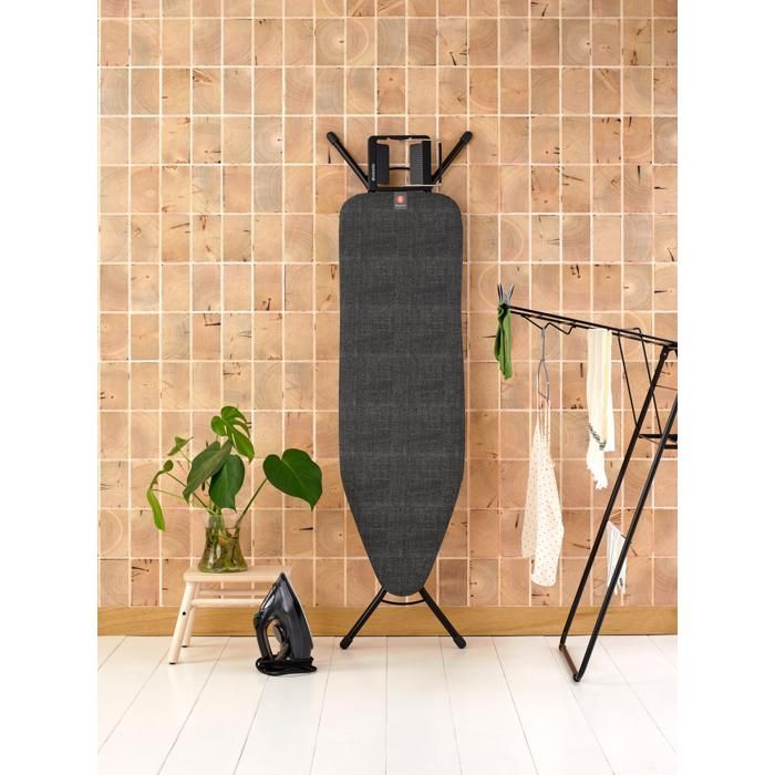Brabantia Strykbräda B, 124x38 cm, med ångstopp för strykjärn - Denimsvart