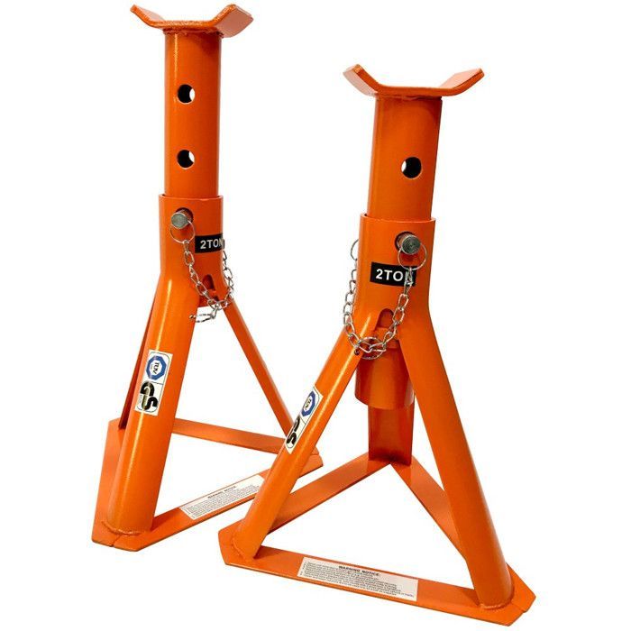 Soportes de eje fijo - OTOKIT - 2 toneladas - Metal - Altura de 236 a 348 mm - Juego de 2