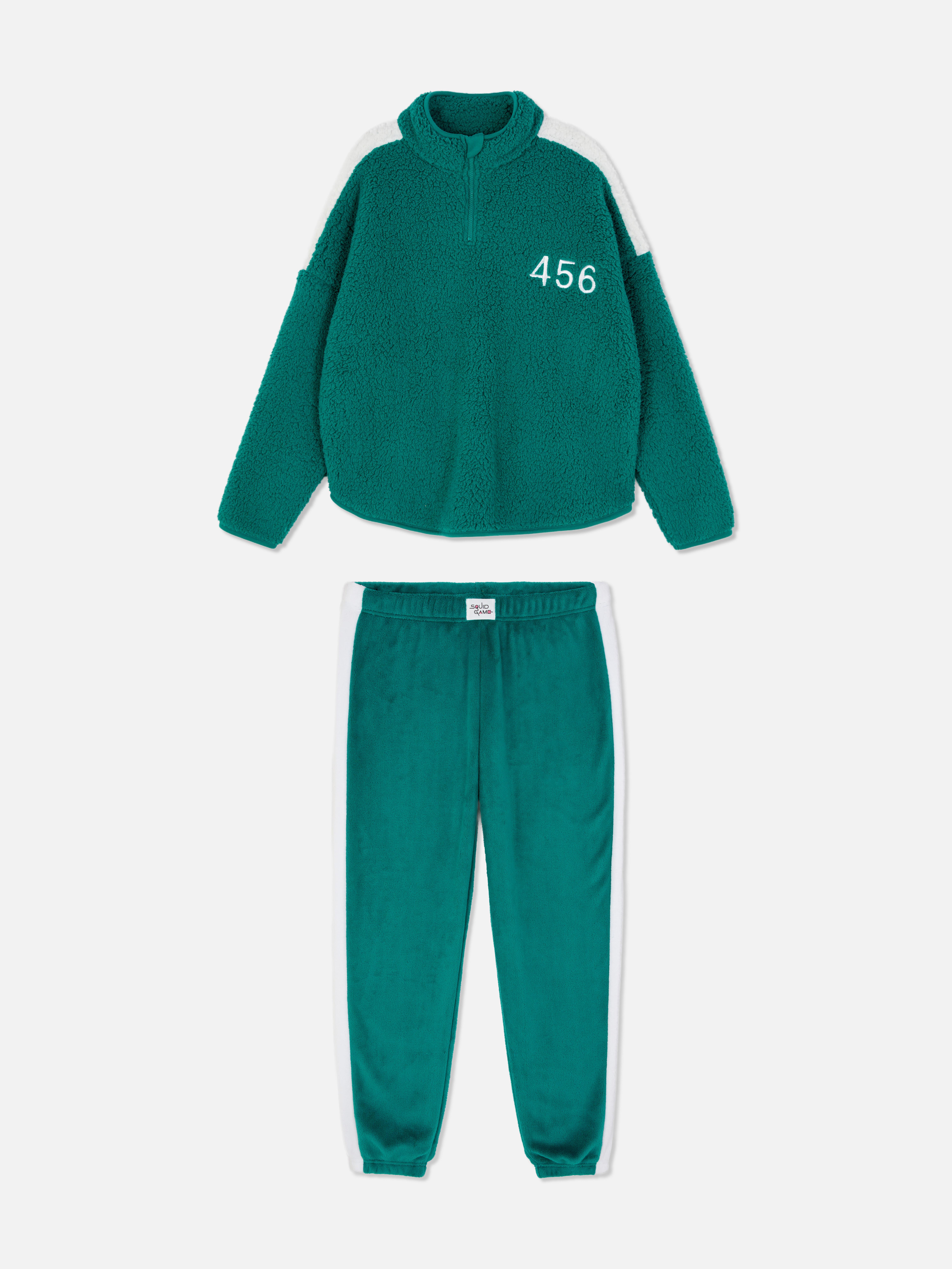 Set de hanorac și pantaloni de jogging Squid Game cu hanorac cu guler ridicat și pantaloni de jogging elastici