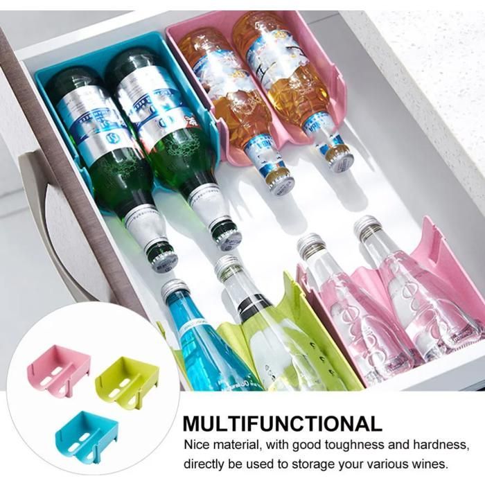 Juego de 3 cajas apilables para guardar botellas de cerveza y latas de bebidas YYV