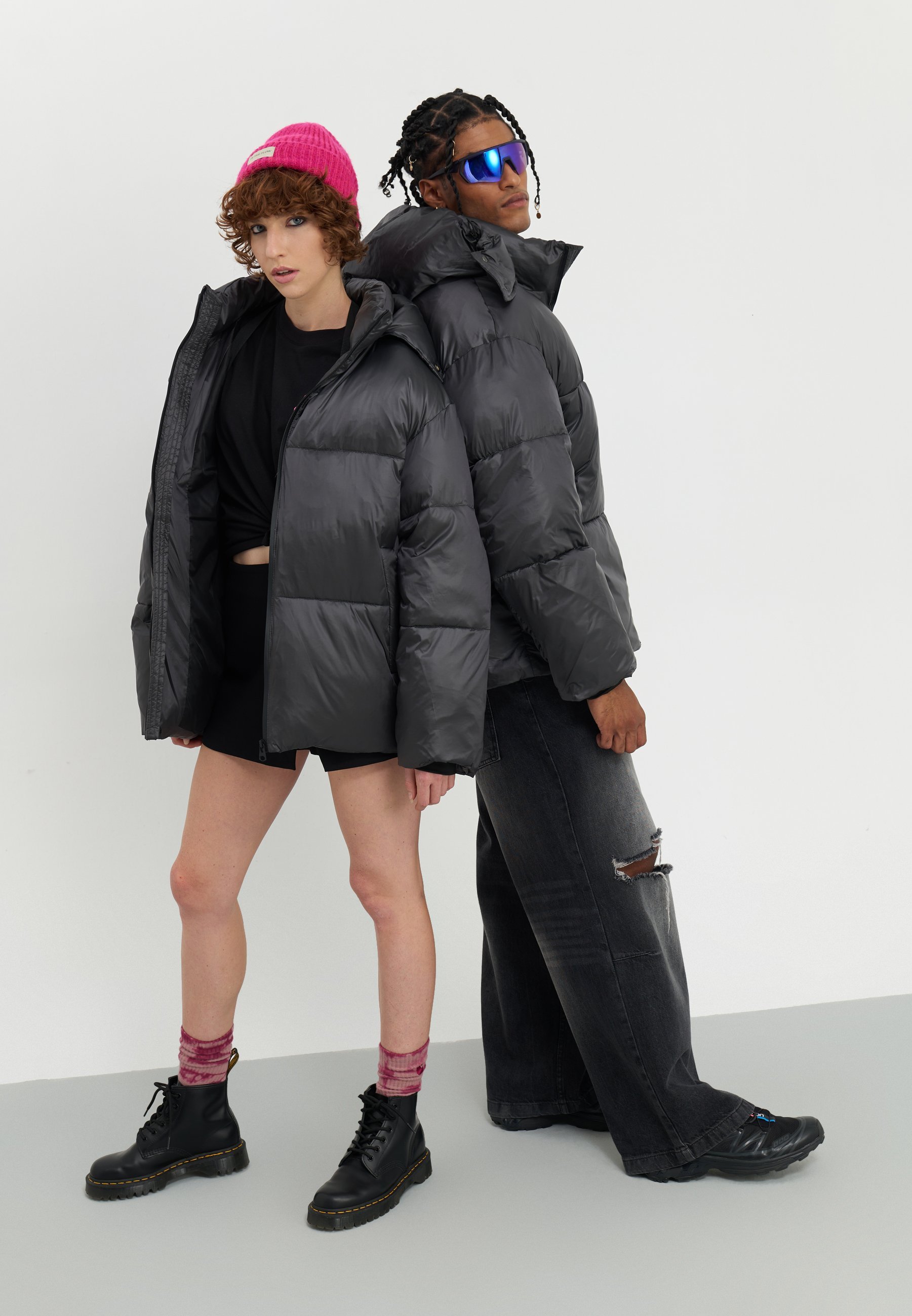 YOURTURN UNISEXE - Veste d'hiver - noire