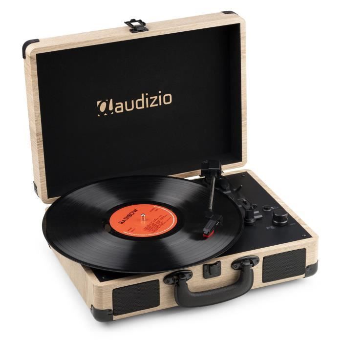 Turntable - AUDIZIO - RP116LW - Bluetooth IN & OUT - Built-in Speakers - Vintage